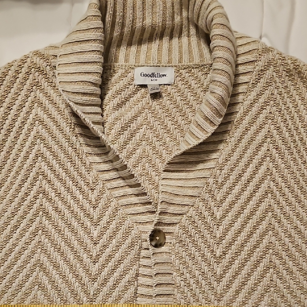 Goodfellow & Co Men's Tan Cardigan Sweater